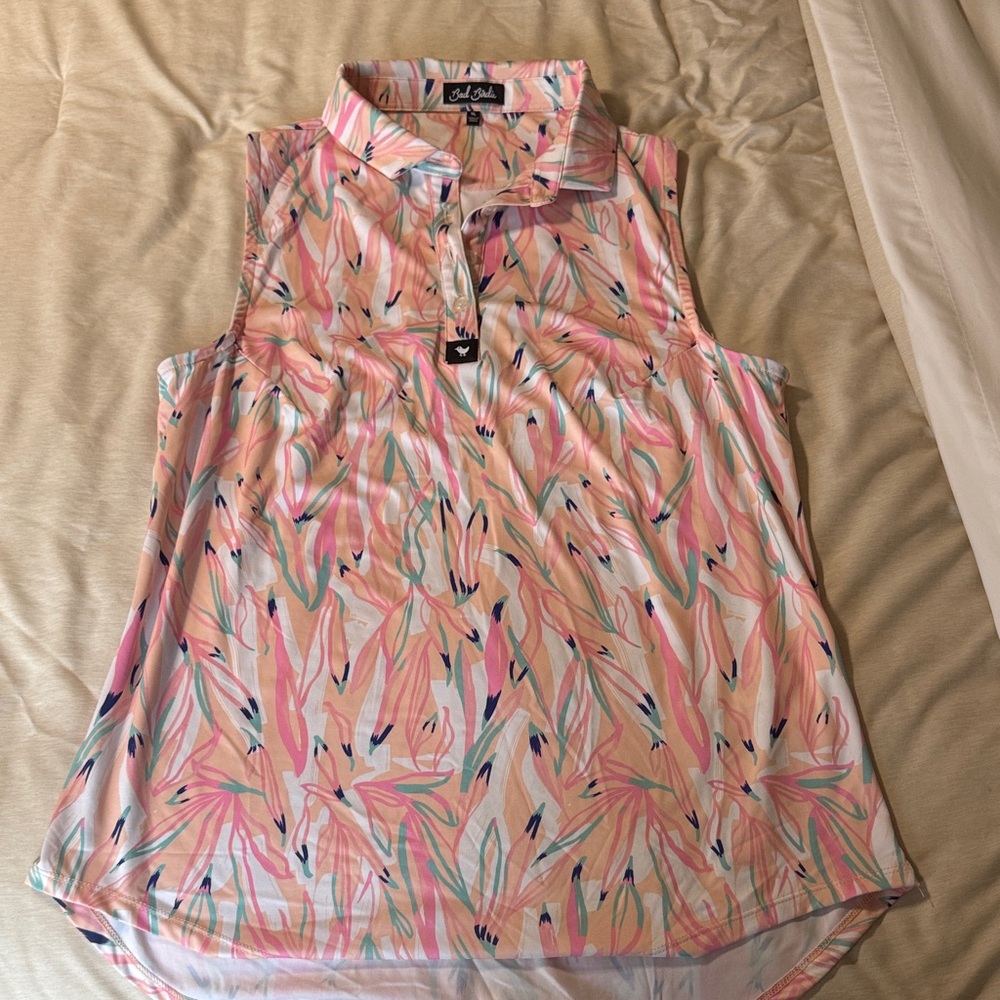 Bad Birdie Pink Sleeveless Top